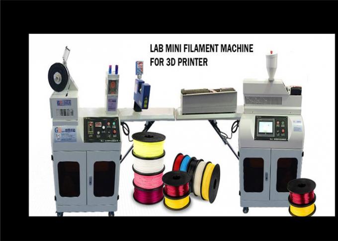 PLC Automatically 3D Printer Filament Extruder Machine For Homeuser / Testing Material