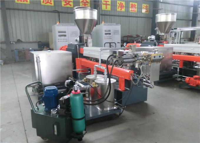 Reinforcement Material Pvc Extruder Machine , Twin Screw Compounding Extruder