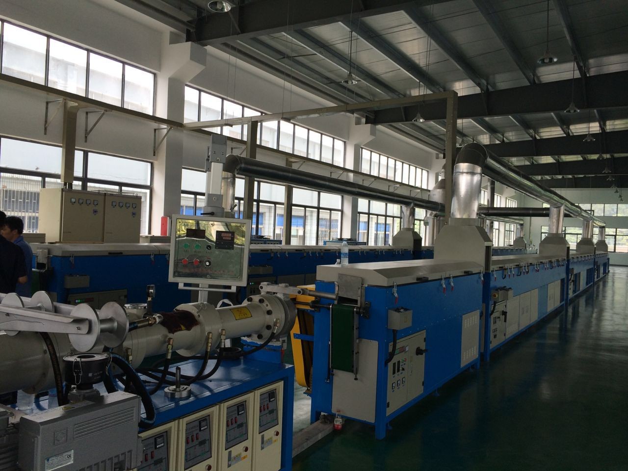 EPDM Strip Rubber Extrusion Line , CE ISO9001 Silicone Rubber Extrusion