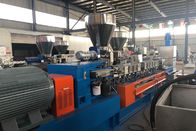 Pet Recycle Plastic Pelletizing Machine Air Cooling 300 Kg / H Twin Screw Extruder